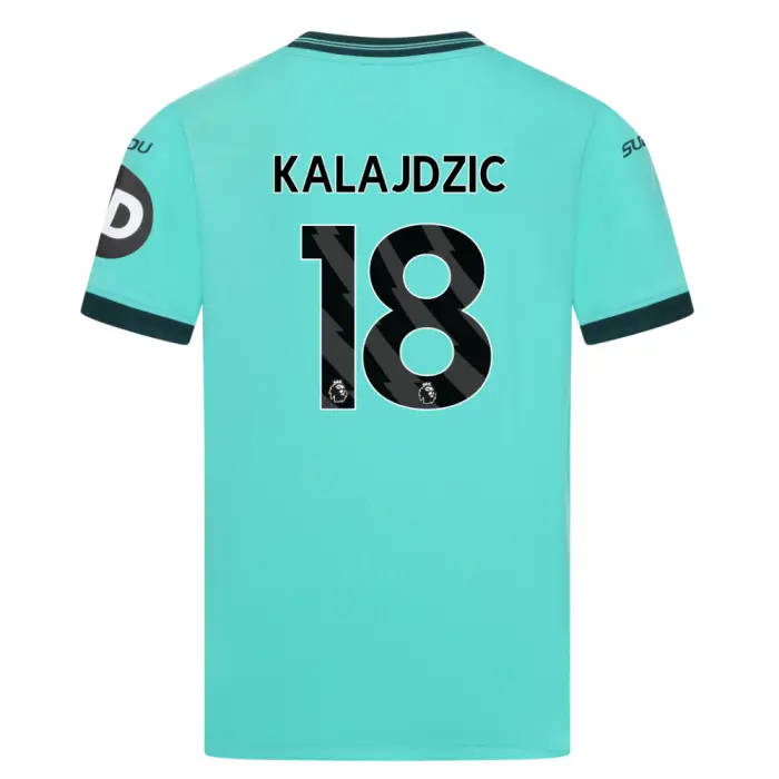 Wolverhampton Wanderers Store | Shop Official 2025-26 Wolves Away Shirt – Junior KALAJDZIC 18 Wolves Gear